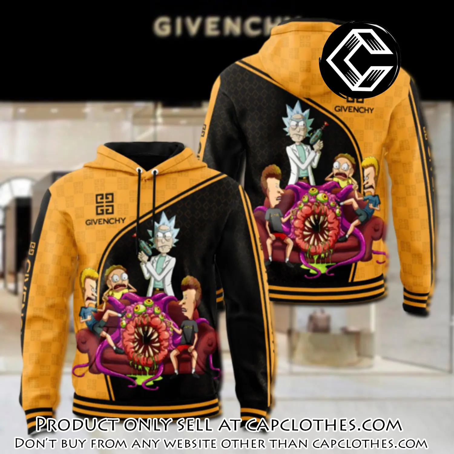 Givenchy rick and morty unisex hoodie luxury brand gifts  jh2010 cc5120958